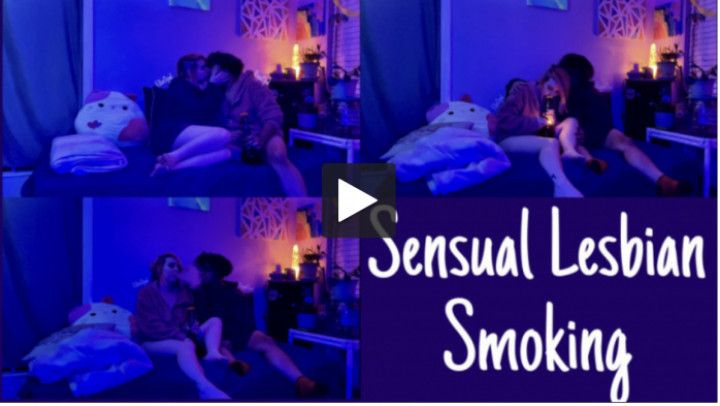 Sensual Lesbian Smoking