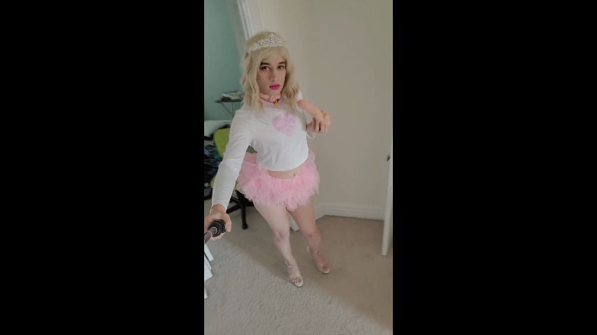 Sissy Princess Dildo Play Tutu