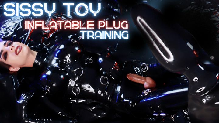 Sissy inflatable plug training