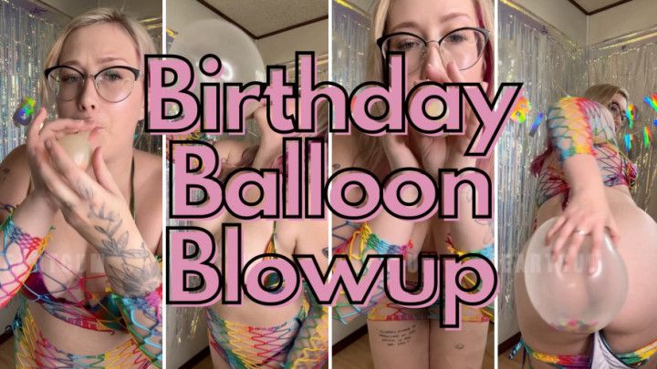 Birthday Balloon Blowup