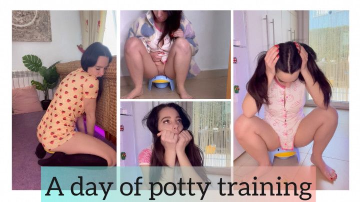 Full Day Of Learning To Use The Potty