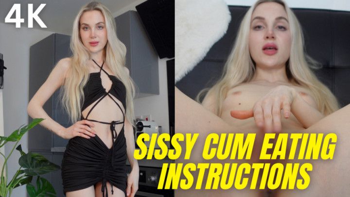 SISSY CUM EATING INSTRUCTIONS 4K