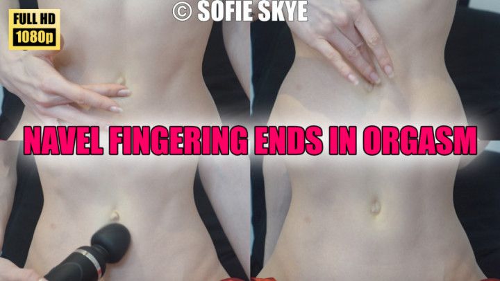 Navel Fingering Ends in Orgasm