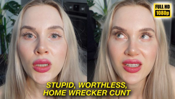 Stupid Worthless Home Wrecker Cunt HD