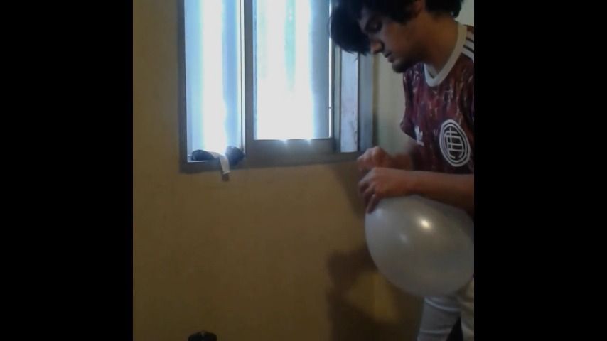 Inflating helium balloons