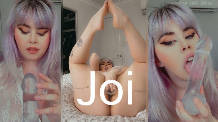 JOI with BBW showing you how