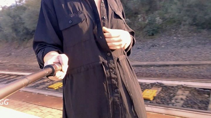 Left Dress at Train Station