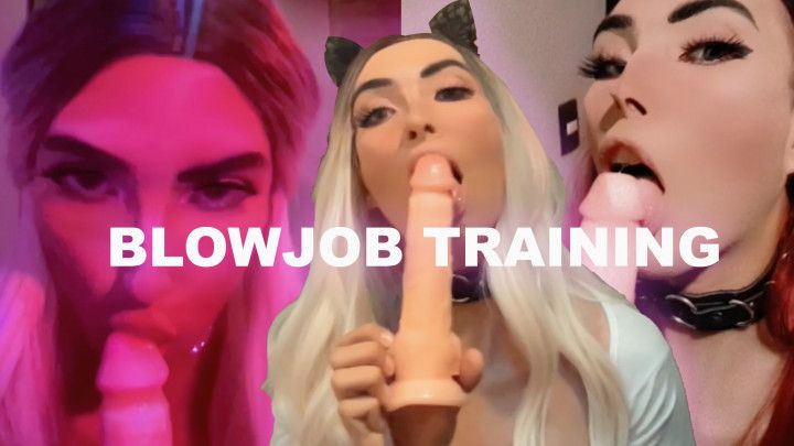 Trying outfits and Blowjob Training