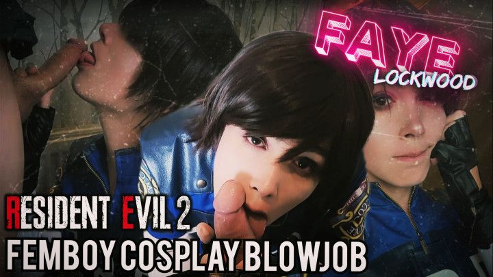 RESIDENT EVIL 2 - FEMBOY COSPLAY BLOWJOB