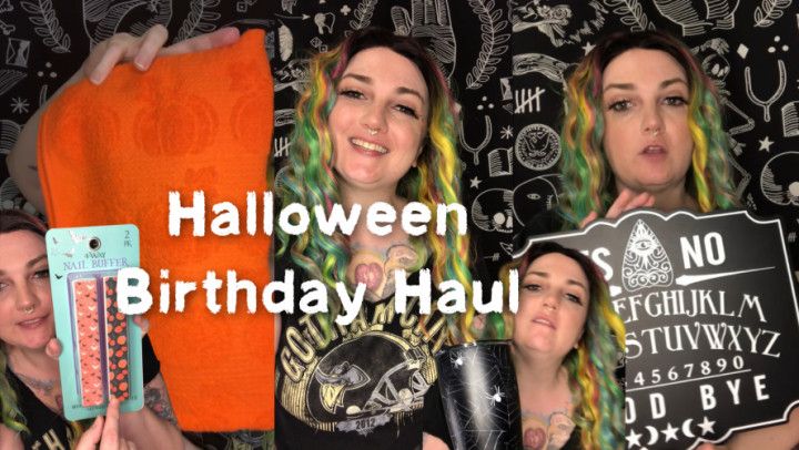 Halloween Birthday Haul Captioned