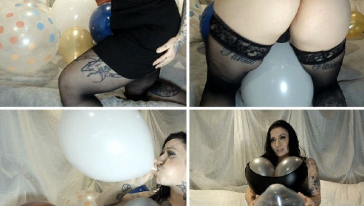 Busty Balloon Adventures: Inflation and Destruction