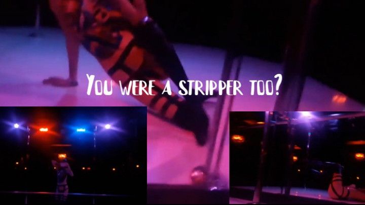 Goth Stripper At Strip Club