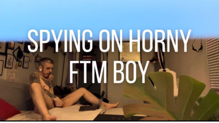 Spying on Horny FTM Boy