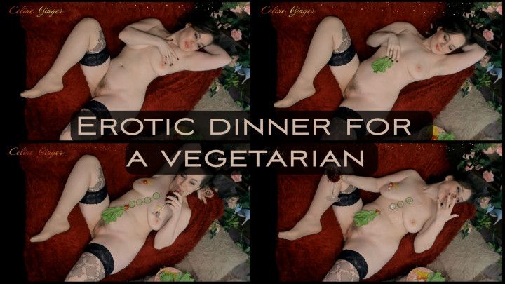 Erotic dinner for a vegetarian