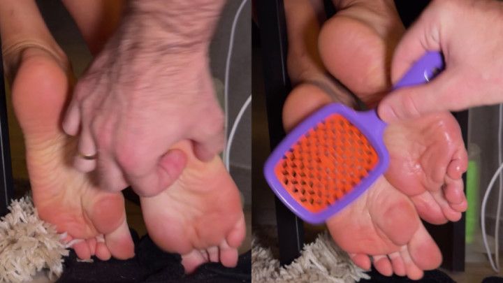 Computer Guy Tickles Ju - Orgasmic Foot Tickling