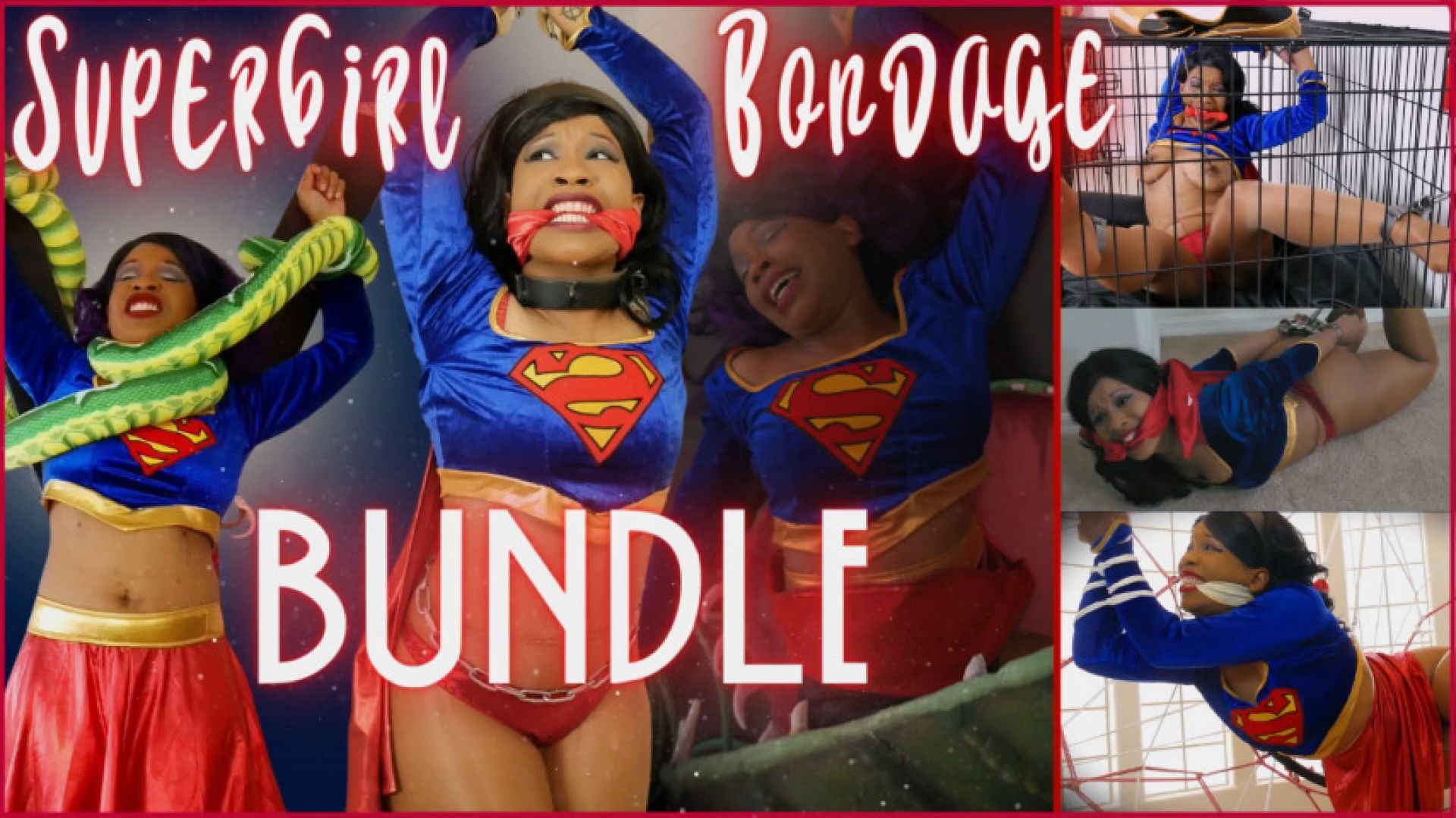 SuperGirl Bondage Bundle: VARIOUS SCENARIOS OF A SUPERHERO'S