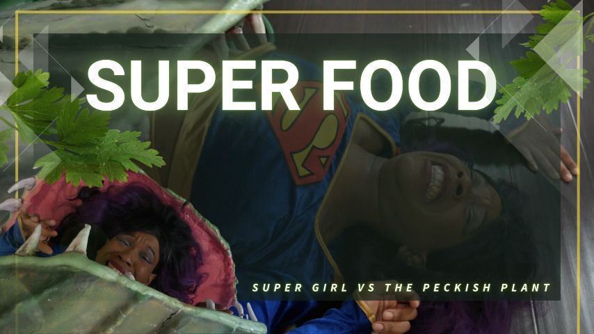 SuperGirl Vs The Peckish Plant