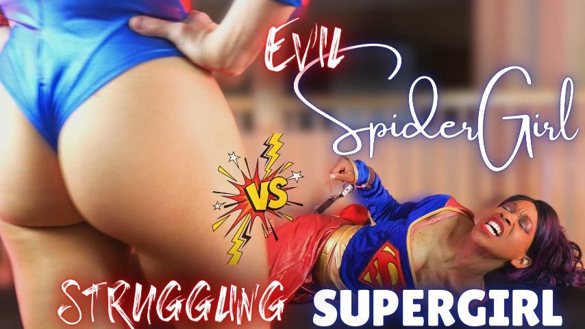 Evil SpiderGirl vs Struggling SuperGirl