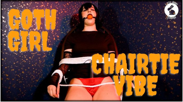 Goth Girl Mavis Chairtied and Vibed