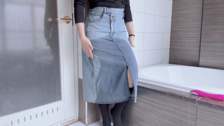 Pee Desperation Custom - Denim Skirt