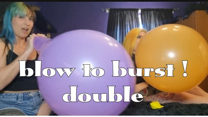blow to pop ! double balloon burst