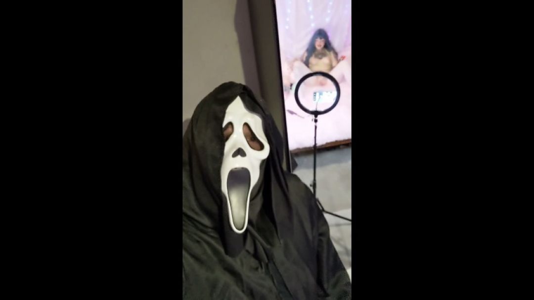 Ghost face catches me masturbating POV