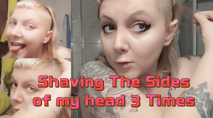 Shaving the sides of my Head Compilation