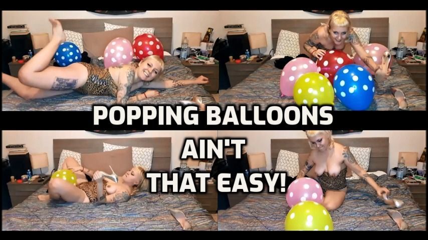 BALLOONS BURSTING LOONER WITH HEELS