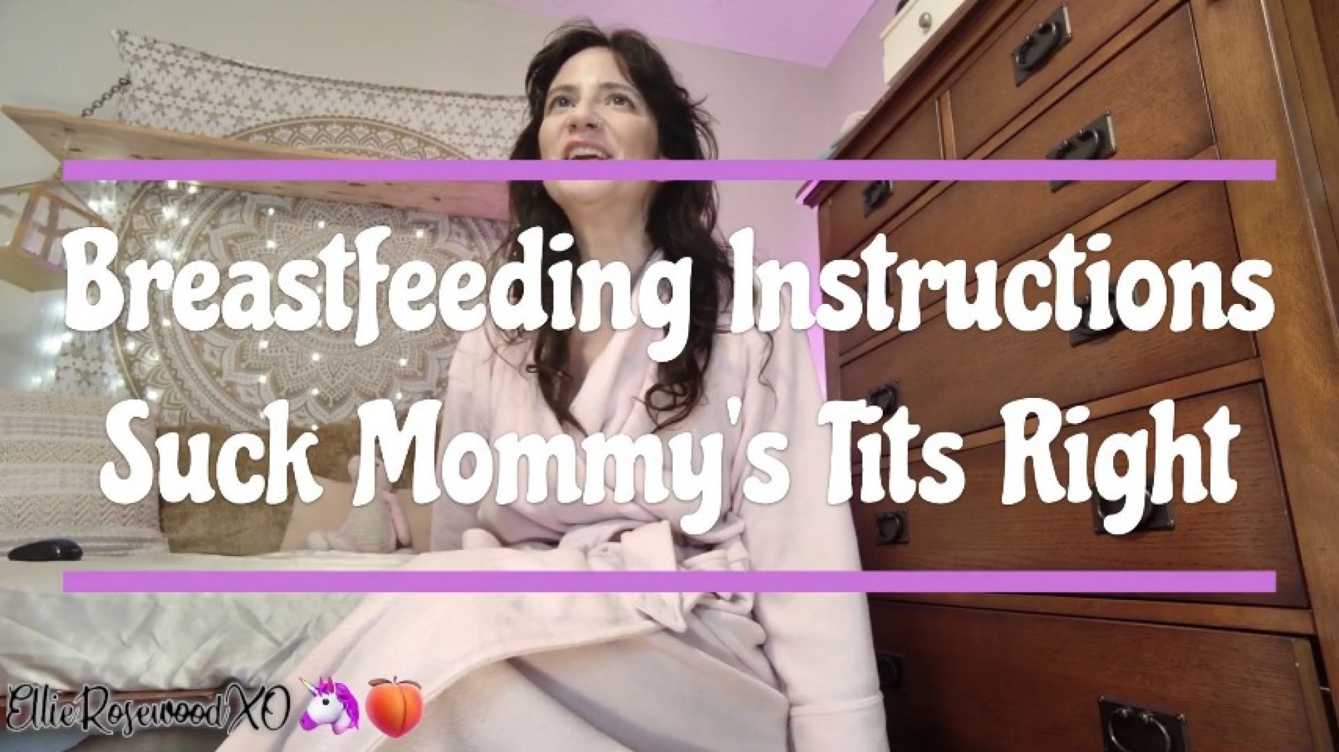 Breastfeeding Instructions -- Suck Mommy's Tits Right