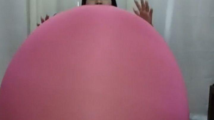 Balloon Stuffing While Bouncing Non-Pop