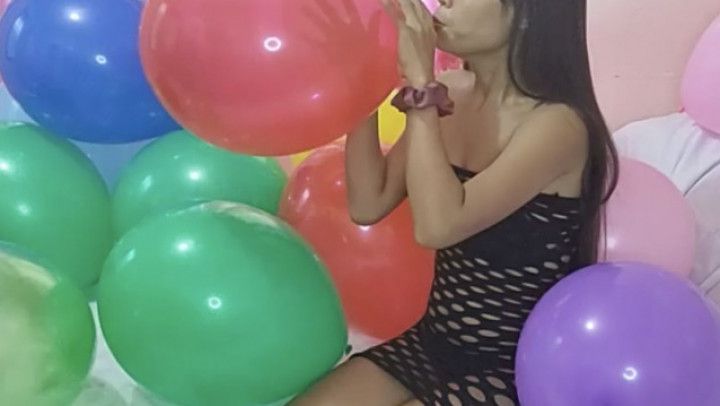 Camylle Inflating and Deflating Balloons