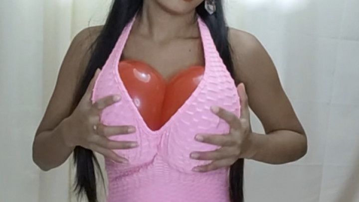 Camylle Pops Her Balloon Boobs