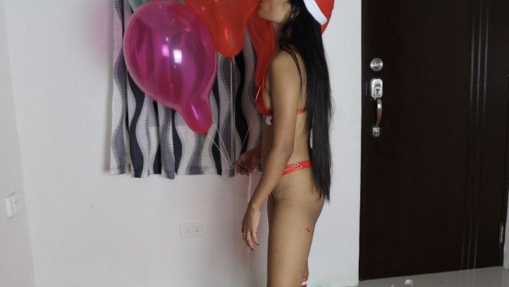 Santa's Helper With Your Helium Balloons