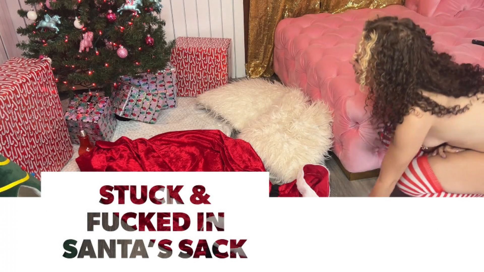 Stuck &amp; Fucked In Santa's Sack