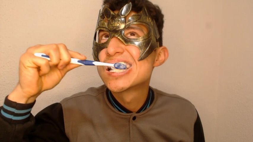 cleaning my teeth