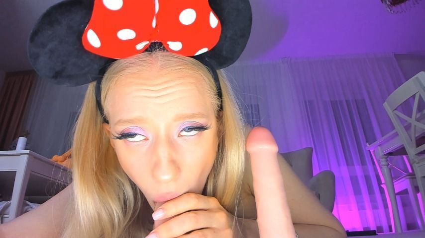 Mini mouse POv double sucking