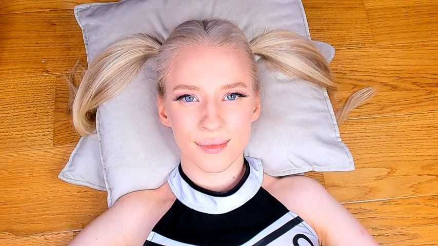 Cheerleader POV eyes contact flirting