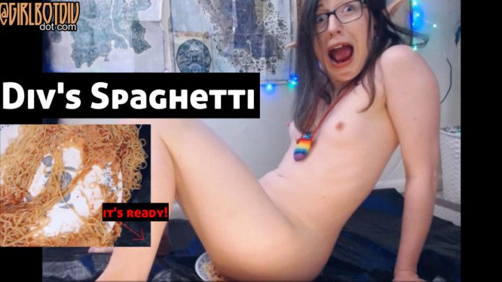 Messy Camgirl Spaghetti Sitting