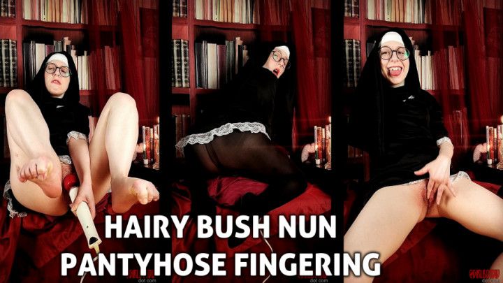 Hairy Bush Nun Pantyhose Fingering