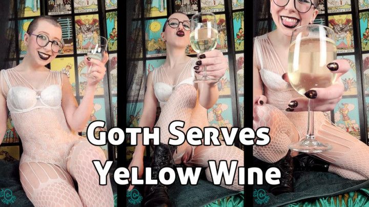 Goth Serves Piss in a Glass