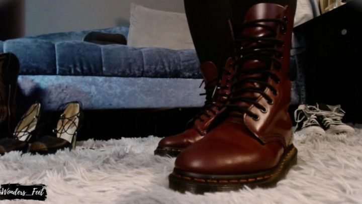 Martens Boots Removal and Worship