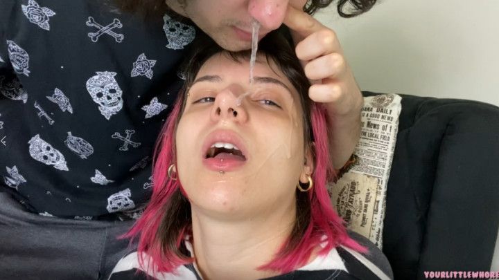 nose blowing and snot facial