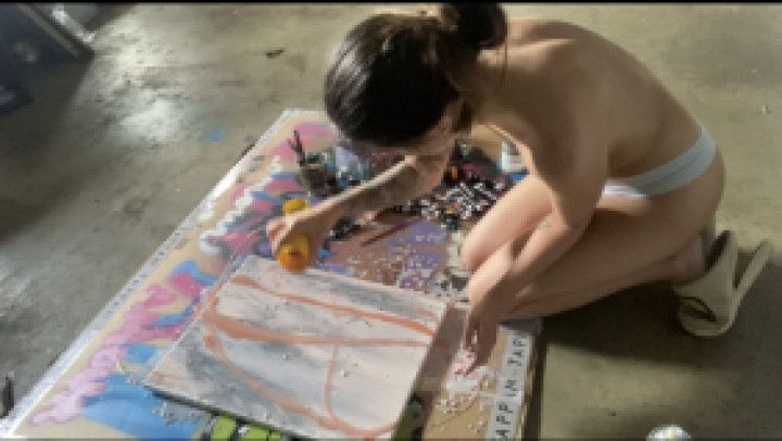 creating first paint pour