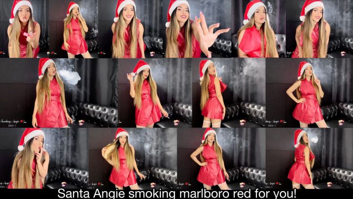 Santa Angie smoking Marlboro Red for you