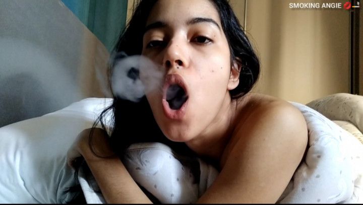 Sexy smoking morning with me