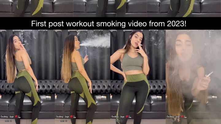 First 2023 post workout smoking video