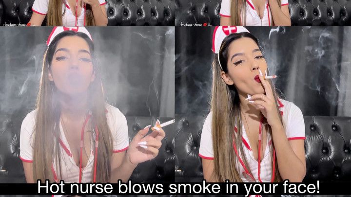 Hot nurse treats you with her smoke