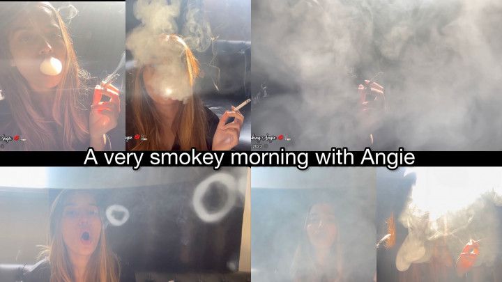 Three scenes in a very smoky morning with Angie