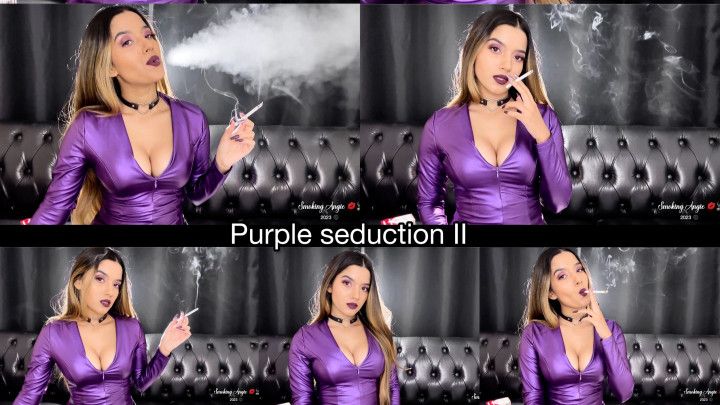 Purple seduction II! Deep inhales, audible inhales and audib