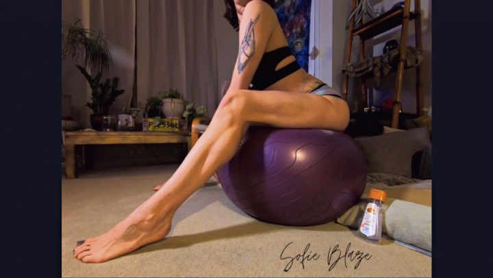 Muscle Worship on Yoga Ball